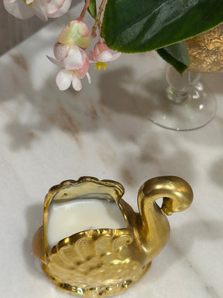 Mid Century Small Swan Candle Lavender Scent